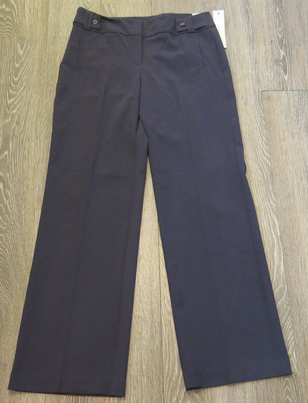LARRY LEVINE *NWT* Pants Trousers Size 8 Average Fit Blue Career Wear Office